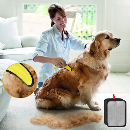 Adjustable Pet Hair Remover Brush with Hanging Ring - Effective Cleaning Tool for Carpets and Floors, Ideal for Pet Owners, Valentine's Day Gift