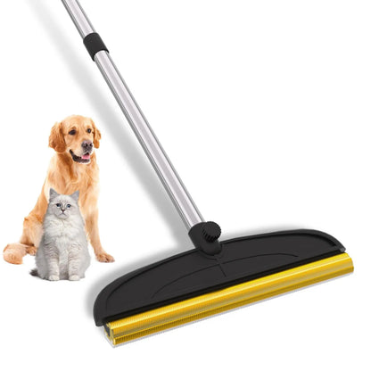 Adjustable Pet Hair Remover Brush with Hanging Ring - Effective Cleaning Tool for Carpets and Floors, Ideal for Pet Owners, Valentine's Day Gift