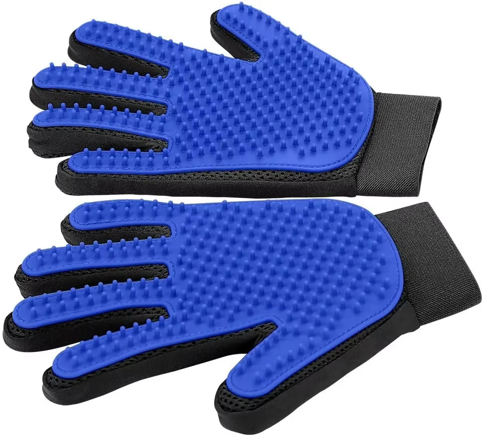 Professional Pet Grooming Glove - Gentle and Efficient Hair Remover Mitt for Cats and Dogs